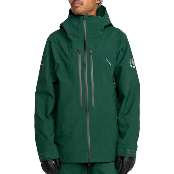 VOLCOM ANYOX GUIDE GORE PRO SHELL JKT BLACK GREEN L