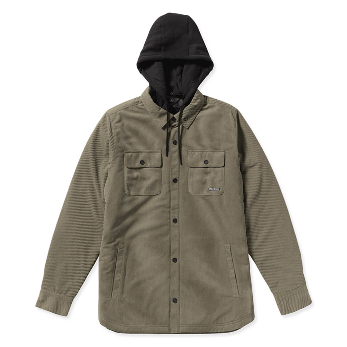 VOLCOM KENSON INS FLANNEL MILITARY M