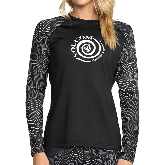 VOLCOM W V-SCIENCE CREW BLACK WHITE XS