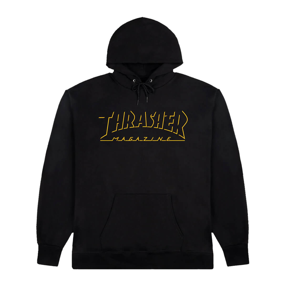 THRASHER MAGAZINE SHADOW MAG LOGO HOODIE BLACK S