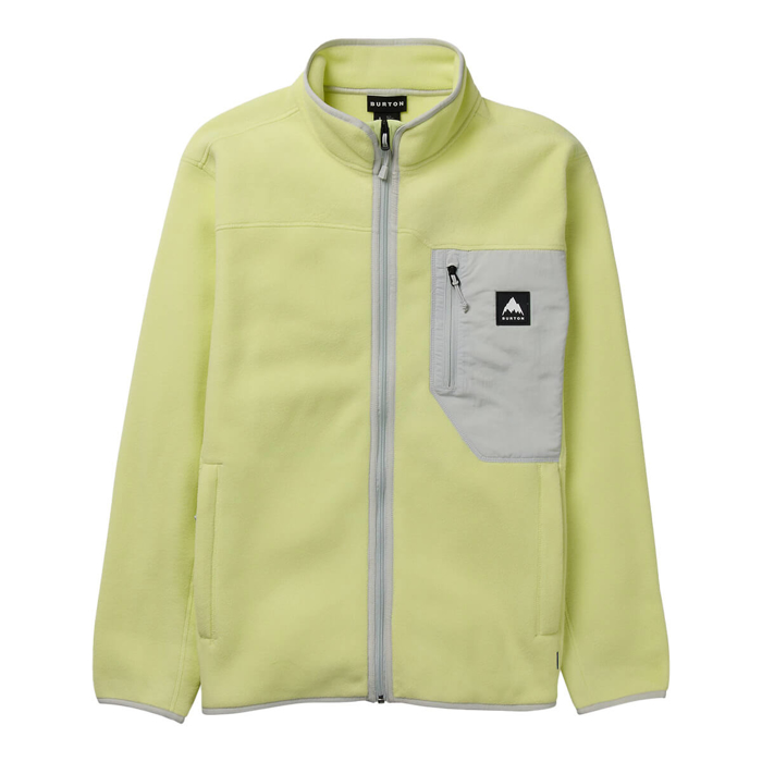 BURTON CINDER FULL-ZIP FLEECE GLOW YELLOW GREEN M