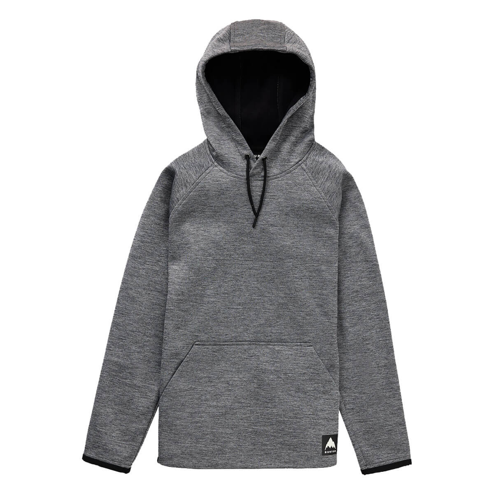 BURTON WOMEN'S CROWN WEATHERPROOF PULLOVER FLEECE TRUE BLACK HEATHER XXS