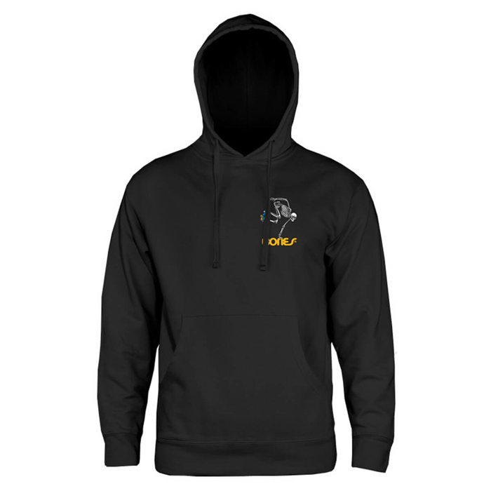 POWELL SK8BOARD SKELETON MID WEIGHT HOOD BLACK M