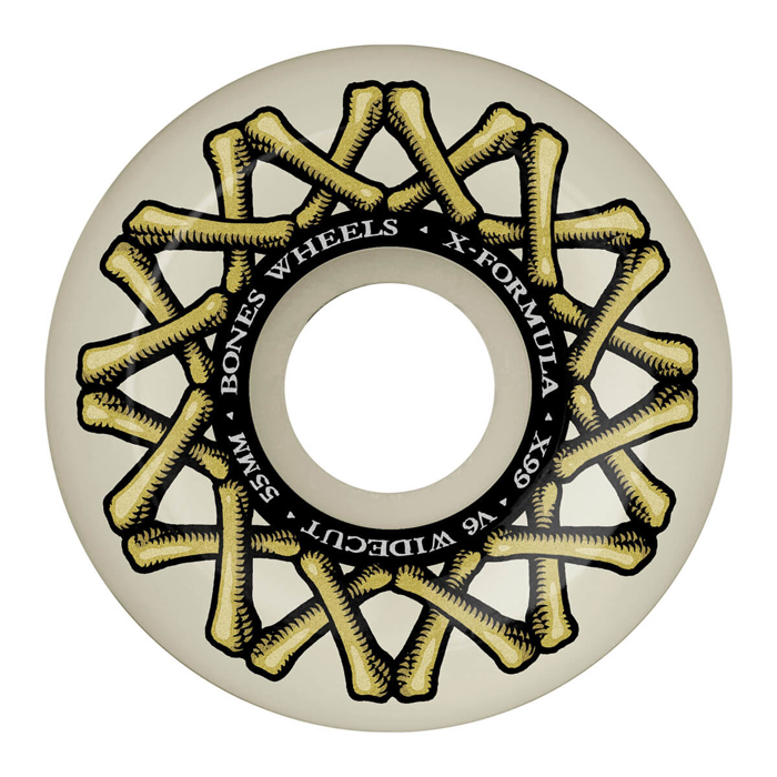 BONES XF WIDECUT 55MM V6 X-FORMULA 99A WHITE 55MM
