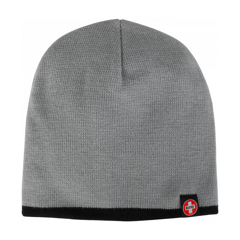 BONES BEANIE KNIT W/SWISS TAG GRAY/BLACK UNI