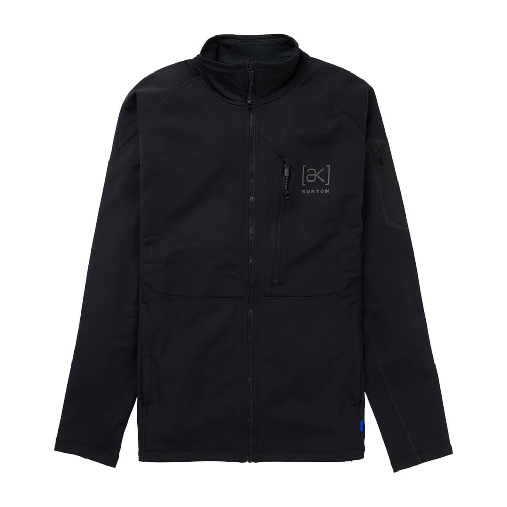 BURTON MEN'S [AK] BAKER STRETCH FLEECE FULL-ZIP TRUE BLACK L
