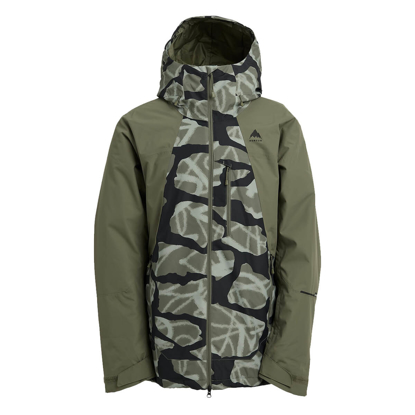 BURTON MEN'S RESERVE 2L JACKET GRAFFITI CAMO/FOREST MOSS S