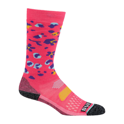 BURTON KIDS' PERFORMANCE MIDWEIGHT SOCK WILDCAT FLORAL XSS