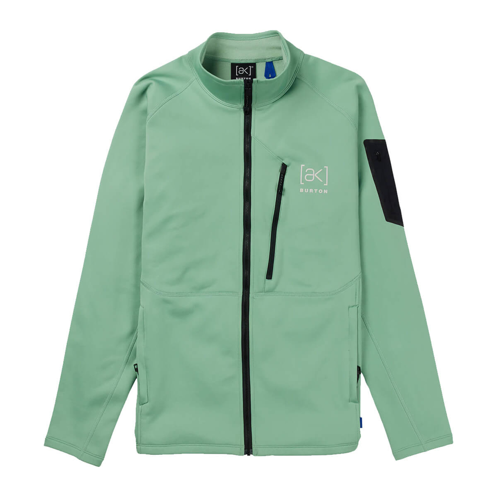 BURTON MEN'S [AK] BAKER STRETCH FLEECE FULL-ZIP SOFT SAGE L