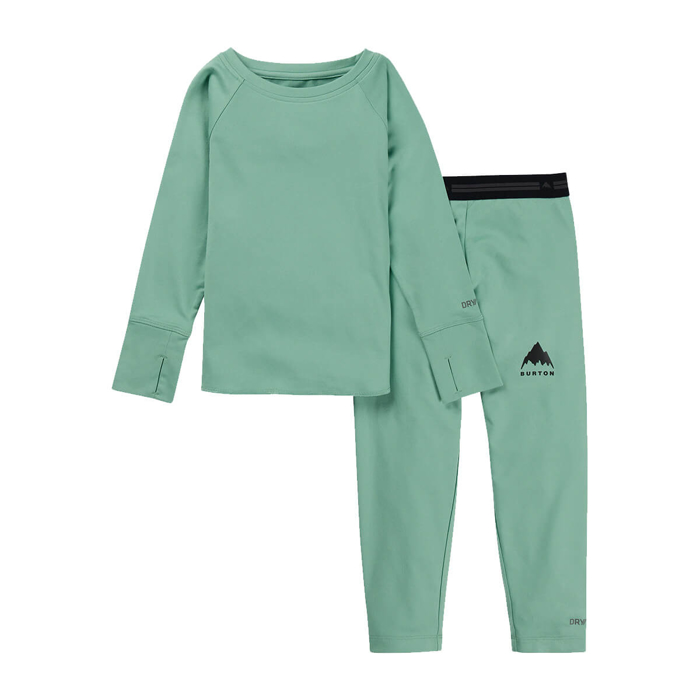 BURTON KIDS' MIDWEIGHT BASE LAYER SET SOFT SAGE S