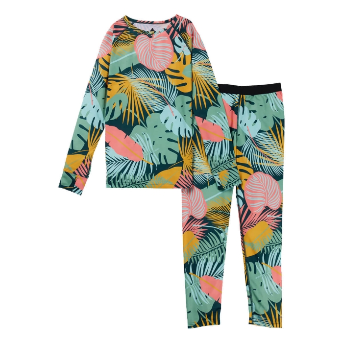 BURTON KIDS' LIGHTWEIGHT BASE LAYER SET OVERSIZED TROPICAL S