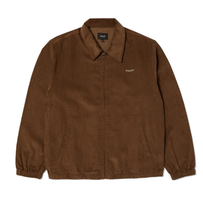 HUF 89 CORDUROY SHOP JACKET CHOCOLATE M