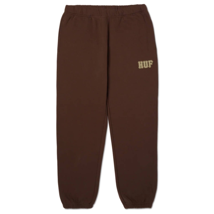 HUF CLASSIC LOGO FLEECE PANT CHOCOLATE L