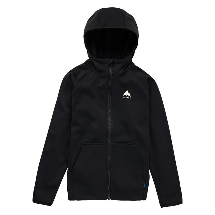 BURTON KIDS' CROWN WEATHERPROOF FULL-ZIP FLEECE TRUE BLACK S