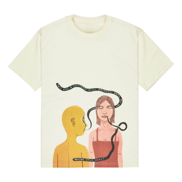 RVCA YOURE STILL HERE T-SHIRT ANTIQUE WHITE L