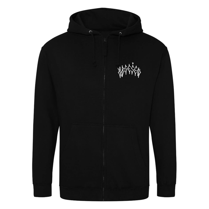 OBSESSION FAKIN ZIP HOOD PULLOVER BLACK XL