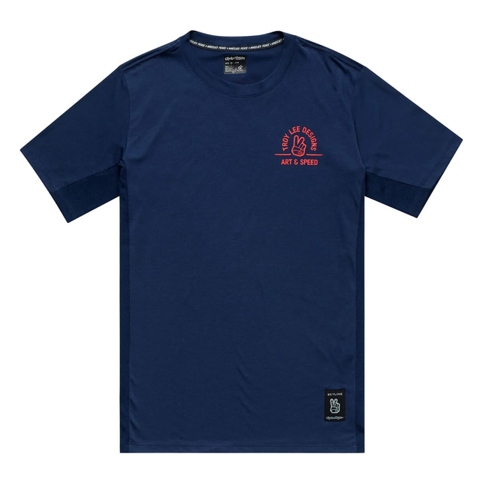 TROY LEE DESIGNS SKYLINE SHORT SLEEVE RIDE TEE LOCALS MIDNIGHT XL