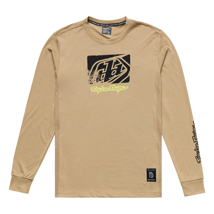 TROY LEE DESIGNS SKYLINE LONG SLEEVE RIDE TEE SCRUBBED TIMBER S