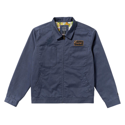 RVCA KSL GARAGE JACKET MOODY BLUE S