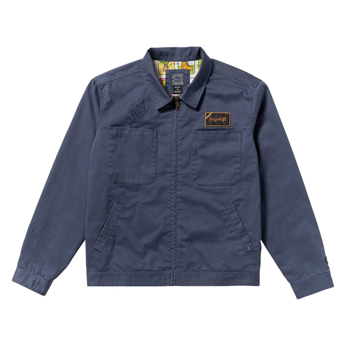 RVCA KSL GARAGE JACKET MOODY BLUE S