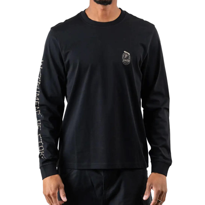 JONES GRAPHIC ORGANIC COTTON LS T-SHIRT STEALTH BLACK M