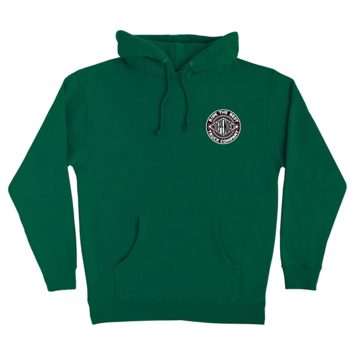 INDEPENDENT BTG SUMMIT HOODED HEAVYWEIGHT PULLOVER DK GREEN M