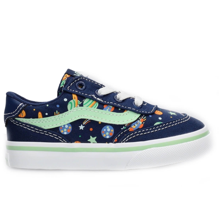 VANS BROOKLYN LS SLIP-ON OUT IN SPACE DEEP INDIGO 24,5