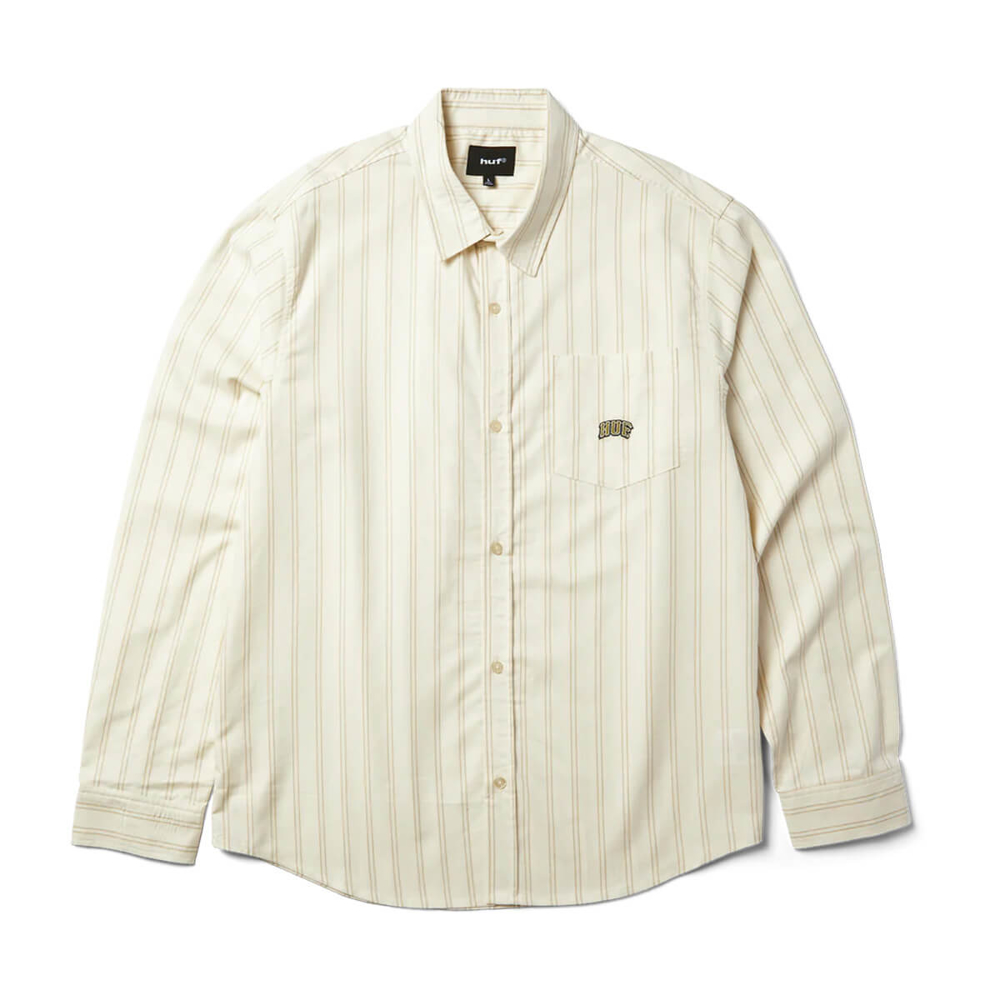 HUF CLASSIC ARCH LS OXFORD SHIRT BLEACH S