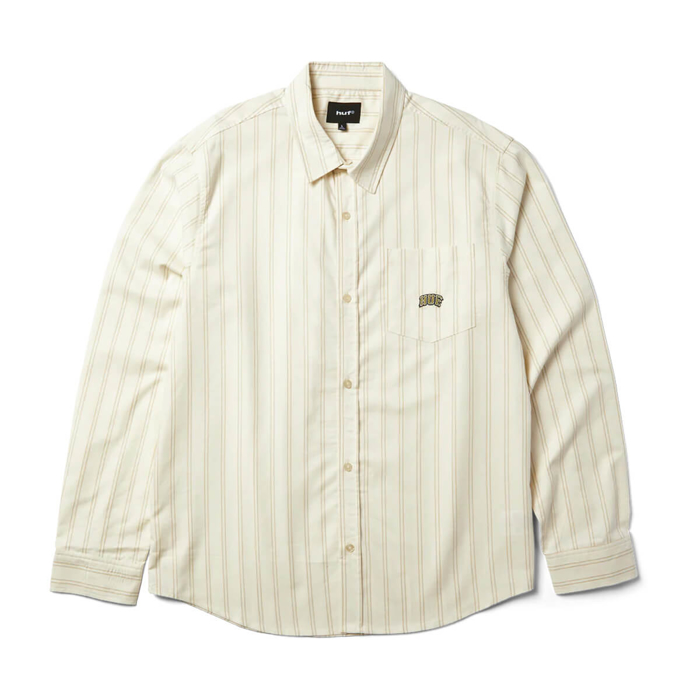 HUF CLASSIC ARCH LS OXFORD SHIRT BLEACH S