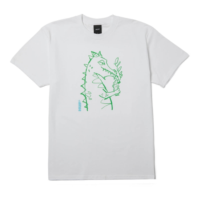 HUF CASH DRAGON T-SHIRT WHITE M