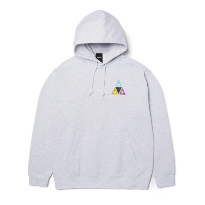 HUF PRISM TT HOODIE PULLOVER HEATHER GREY S
