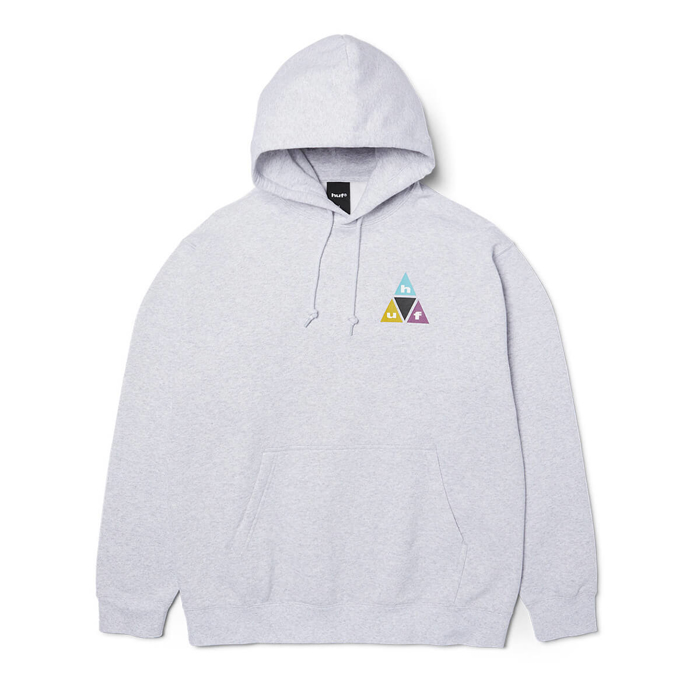 HUF PRISM TT HOODIE PULLOVER HEATHER GREY S