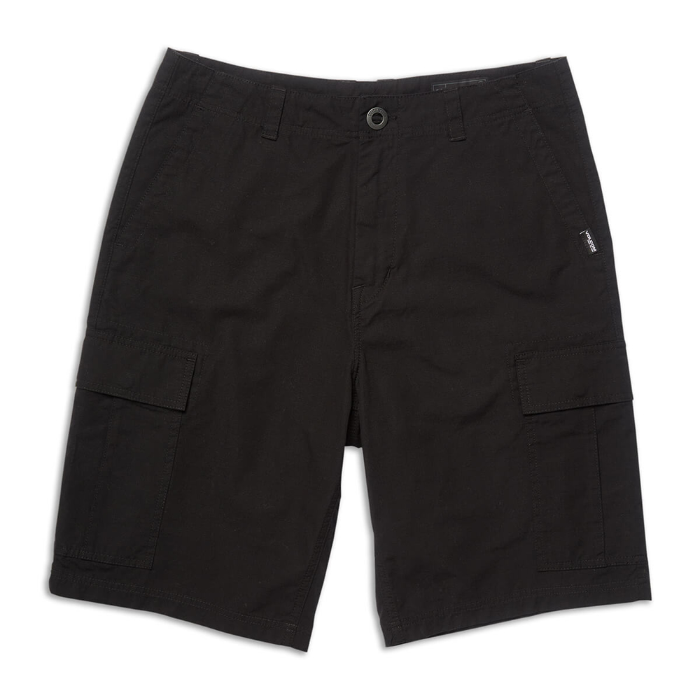 VOLCOM STRANGE TRIPPER CARGO SHORT 22" BLACK 28