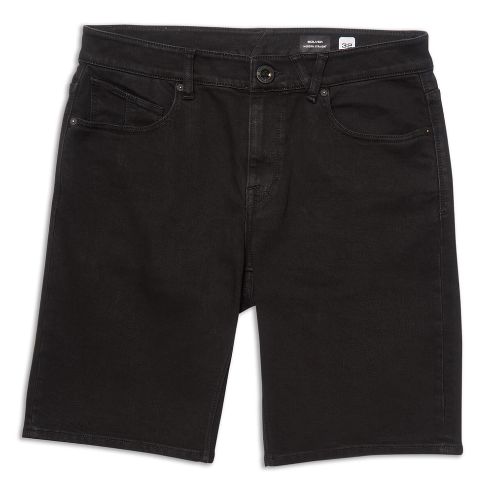 VOLCOM SOLVER DENIM SHORT BLACK OUT 38