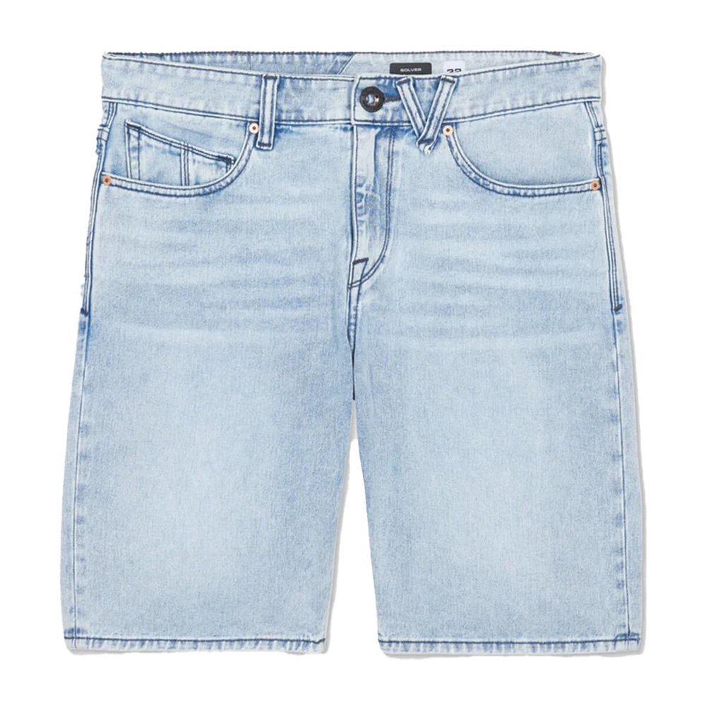 VOLCOM SOLVER DENIM SHORT WORN LIGHT BLUE 32