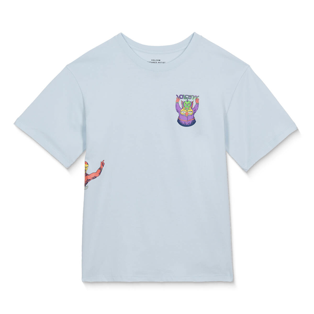 VOLCOM FA BEN SANAIRE T-SHIRT LIGHT BLUE ACID L