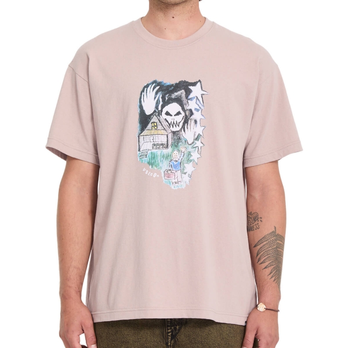 VOLCOM FA ISSAM AUPTEL LSE T-SHIRT BARK BROWN M
