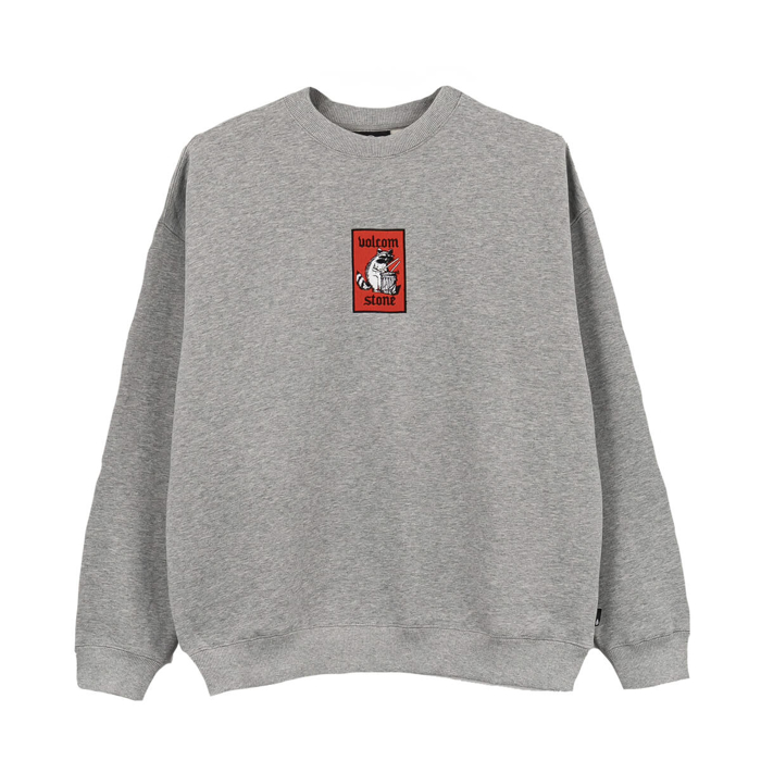 VOLCOM ROCKOUT CREW HEATHER GREY L