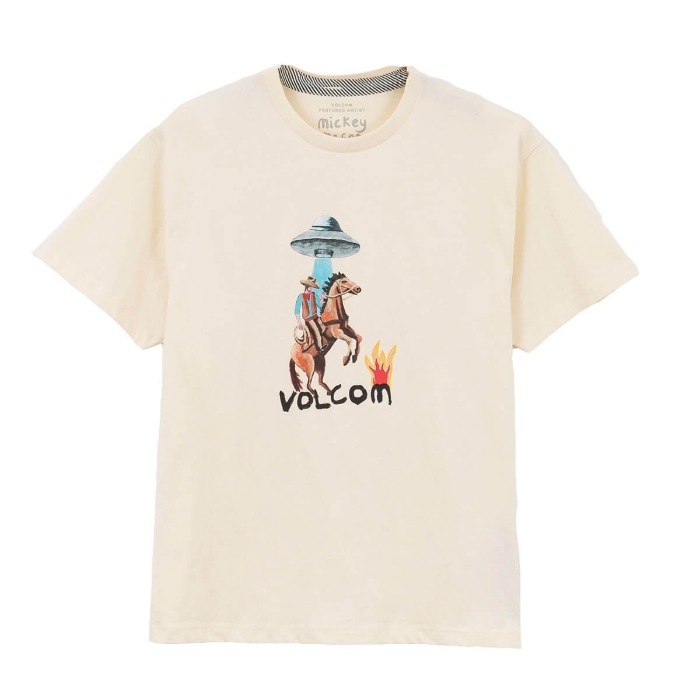 VOLCOM FA MICKEY MASON T-SHIRT DIRTY WHITE M