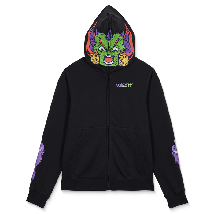 VOLCOM FA BEN SANAIR FULL ZIP HOODIE PULLOVER BLACK M