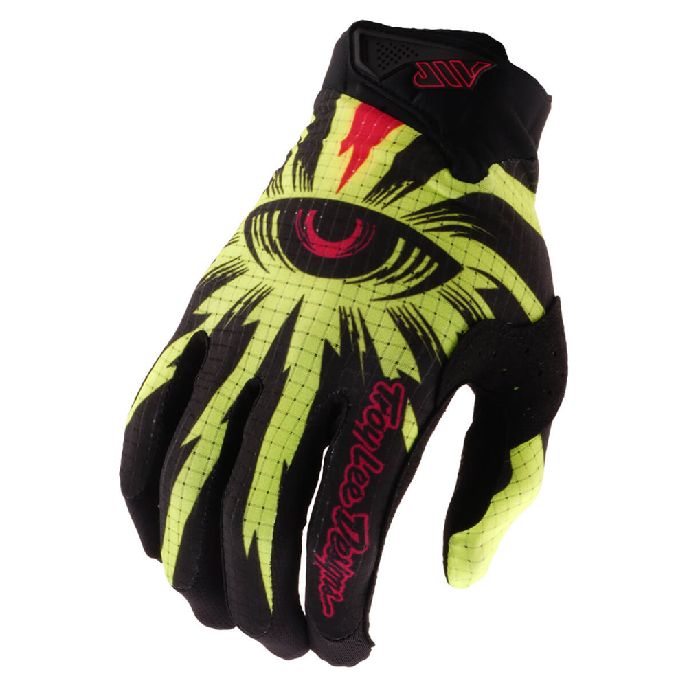 TROY LEE DESIGNS YOUTH AIR GLOVE CYCLOPS BLACK / FLO YELLOW S