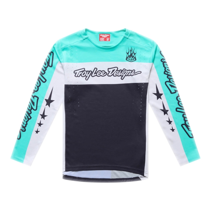 TROY LEE DESIGNS YOUTH SPRINT PRO JERSEY YO MOTO CARBON L