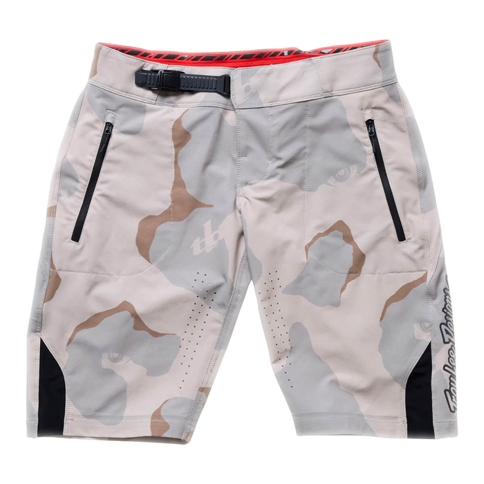 TROY LEE DESIGNS WOMENS LILIUM PRO SHORT SHELL FLOW CAMO PUMICE XS