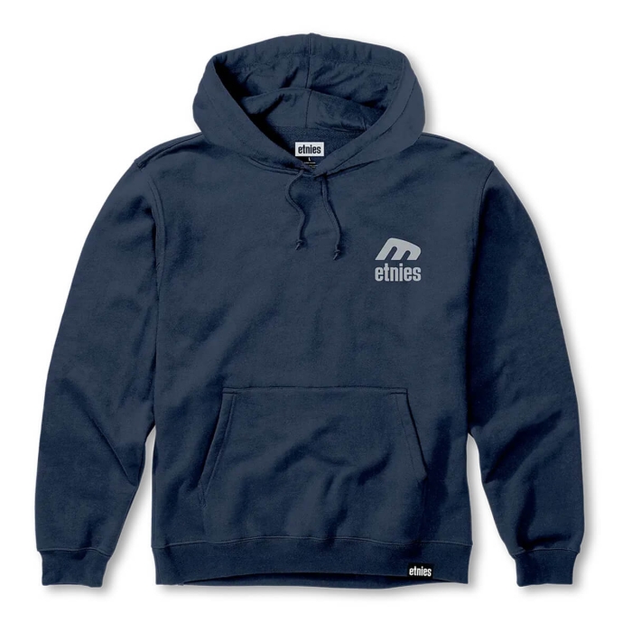 ETNIES ICON E HOODIE NAVY/GREY L