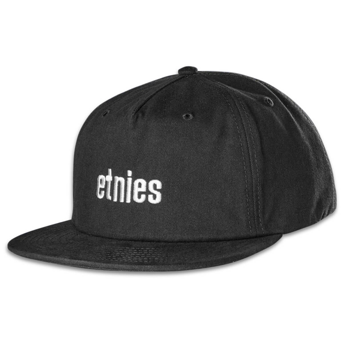 ETNIES ICON EMBROIDERY SNAPBACK BLACK UNI