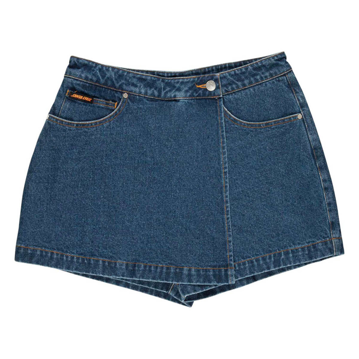 SANTA CRUZ CLASSIC LABEL SKORT CLASSIC BLUE 6
