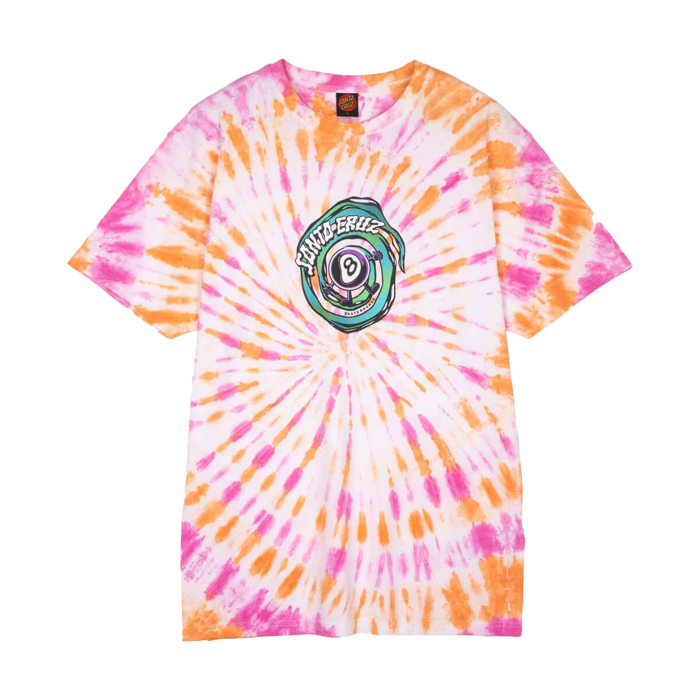 SANTA CRUZ WINKOWSKI VERTIGO T-SHIRT ORANGE TIE DYE S