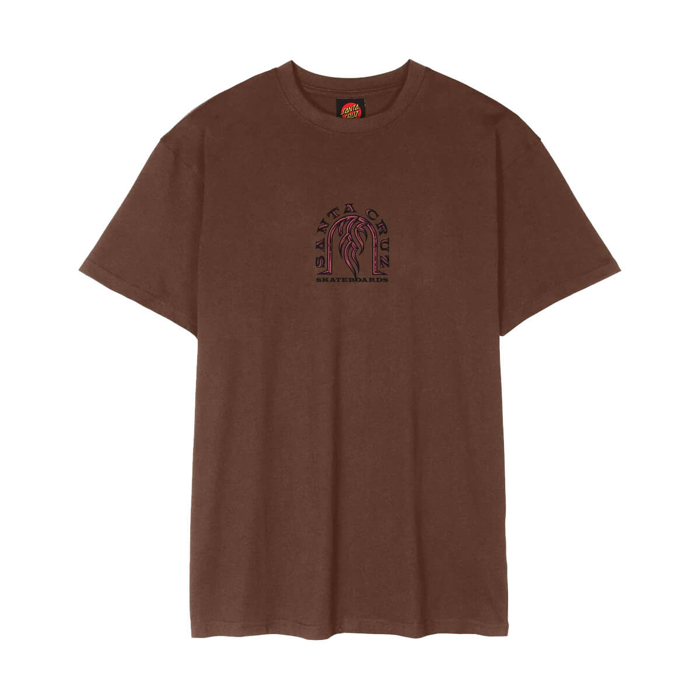 SANTA CRUZ DRESSEN TRIBAL ARCH FRONT T-SHIRT COFFEE M