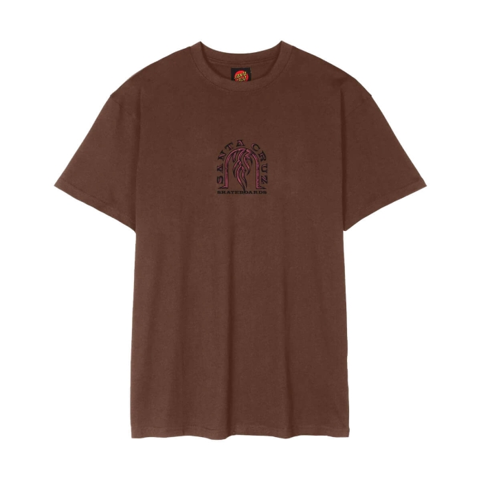 SANTA CRUZ DRESSEN TRIBAL ARCH FRONT T-SHIRT COFFEE XL