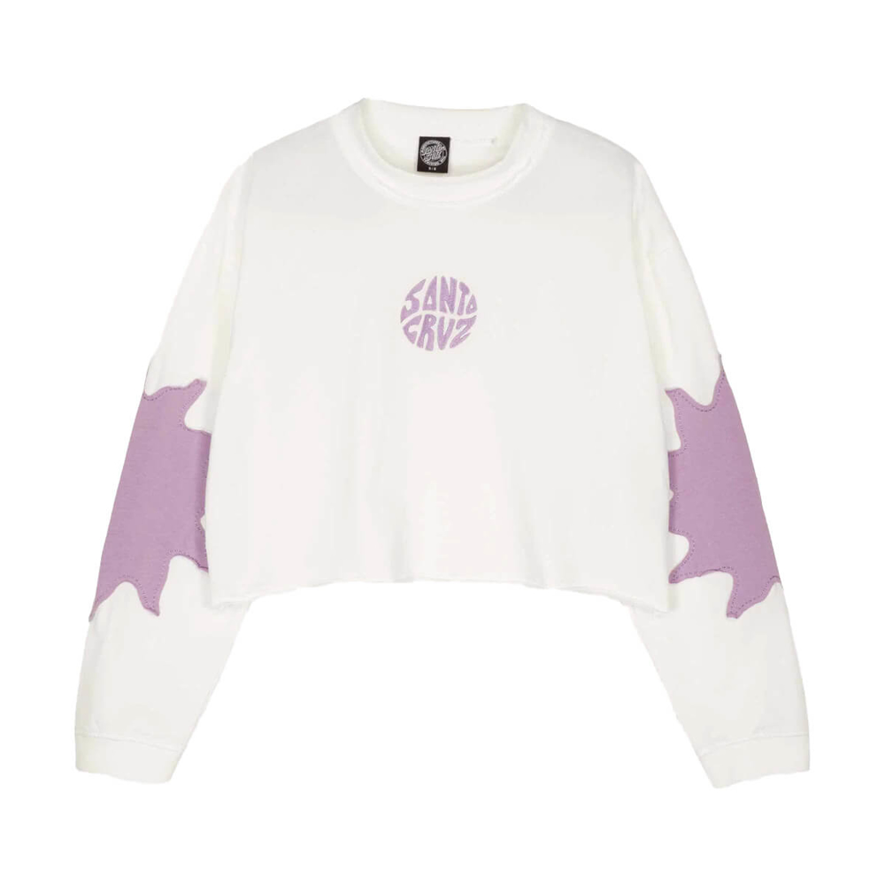 SANTA CRUZ SUN DAZE PATCH LS TOP WHITE 6